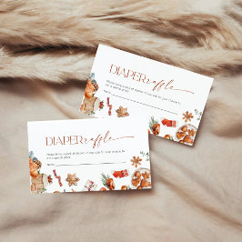 Winter Weihnachtstaucher Raffle Enclosure Card Begleitkarte