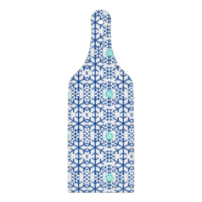 WINTER Weihnachtsweinpaddel Schneidebrett (Vorderseite)