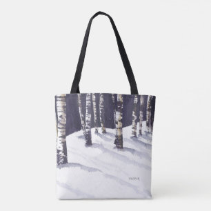 Winter-weiße Birken