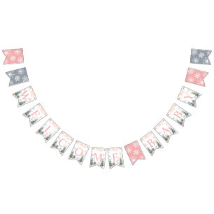 Winter Welcome Baby Wimpelkette