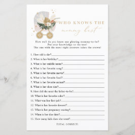 Winter Wer das beste Baby-Duschspiel kennt