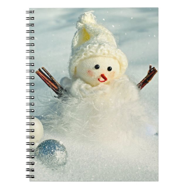 Winter Whimsy Snowman Notizblock (Vorderseite)