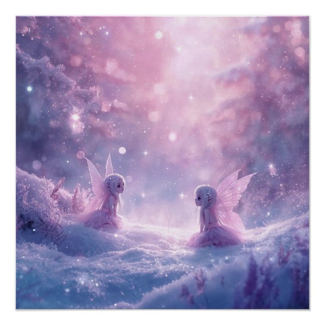 Winter Whispers and Fairy Light Poster (Vorderseite)