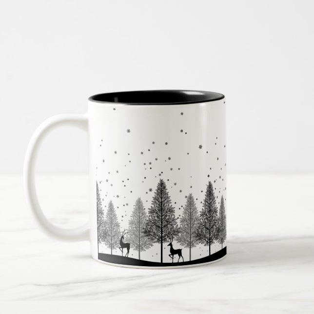 Winter Whispers Mug — A Lumina_Ash Collection Zweifarbige Tasse (Links)