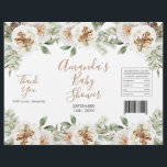 Winter White Floral Christmas Chip Beutel Wrapper Flyer<br><div class="desc">Winter White Floral Christmas Chip Beutel Wrapper</div>