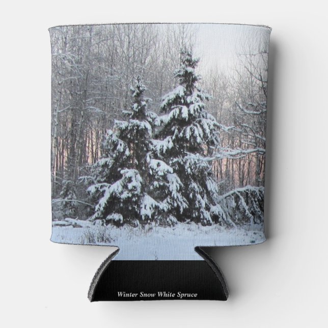 Winter White Spruce & Sunset Dosenkühler (Vorderseite)