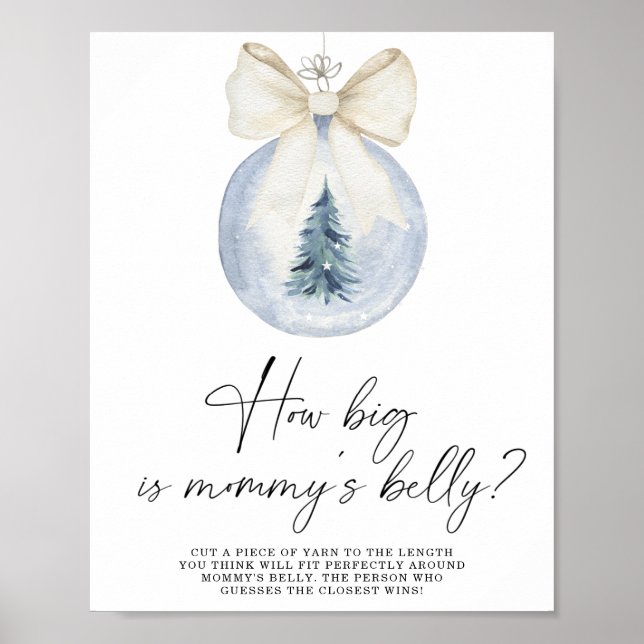 Winter wie groß ist das Bauchposter der Mama Poster (Vorne)