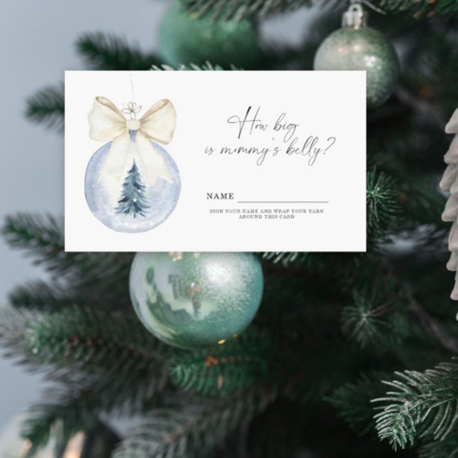 Winter wie groß ist der Bauch der Mama Begleitkarte (Von Creator hochgeladen)