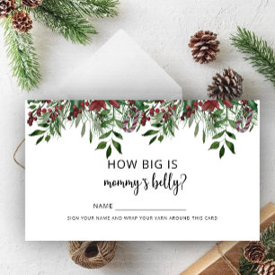 Winter wie groß ist der Bauch der Mama Begleitkarte