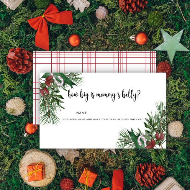 Winter wie groß ist der Bauch der Mama Begleitkarte (Von Creator hochgeladen)