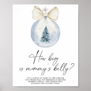 Winter wie groß ist Mamas Bauch Spielposter Poster
