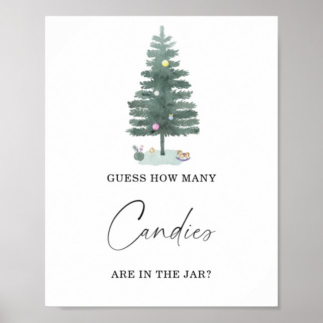 Winter wie viele Bonbons Poster (Vorne)