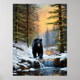Winter-Wildnis-Raubtier-Poster-Trio Poster