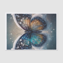 Winter Wings Butterfly Decoupage Paper Seidenpapier