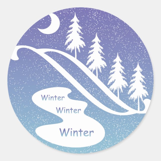 Winter, Winter, Winter Design Sticker (Vorderseite)
