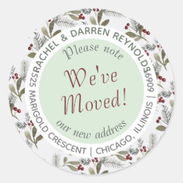 Winter Wir haben den Address Umschlag Aufkleber ve