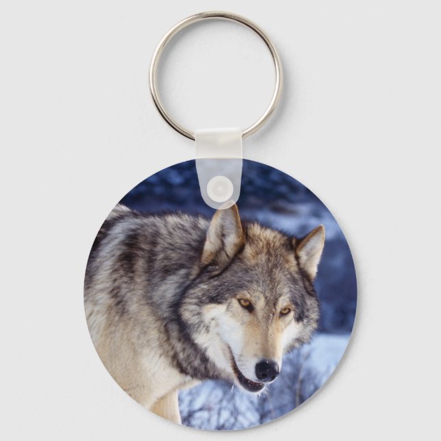 Winter Wolf 2 Schlüsselanhänger (Vorderseite)