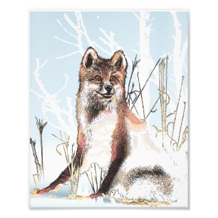 Winter-Wolf Fotodruck