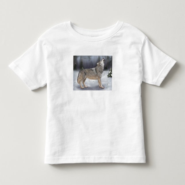 Winter-Wolf-Kleinkind-T - Shirt (Vorderseite)