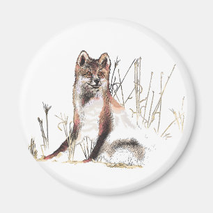Winter Wolf Magnet