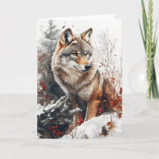 Winter Wolf Notecard Stationary Karte