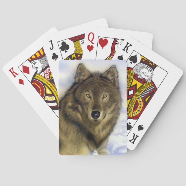 Winter Wolf Playing Cards Spielkarten (Rückseite)