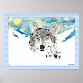 Winter Wolf Poster