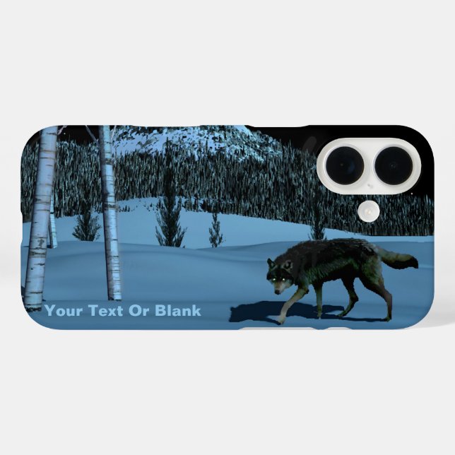 Winter Wolf - Tapetum Lucidum Case-Mate iPhone Hülle (Rückseite (Horizontal))