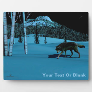 Winter Wolf - Tapetum Lucidum Fotoplatte