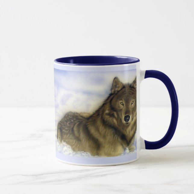 Winter-Wolf Tasse (Rechts)