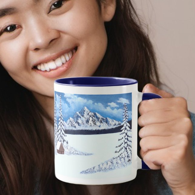 Winter Wonder Blue Combo Tasse (Von Creator hochgeladen)