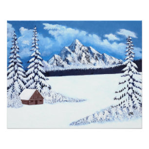 Winter Wonder Glanzlack Poster