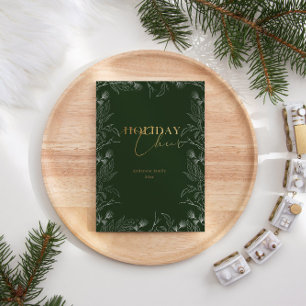 Winter Wonder Gold Foto Calligraphy Holiday Card Feiertagskarte