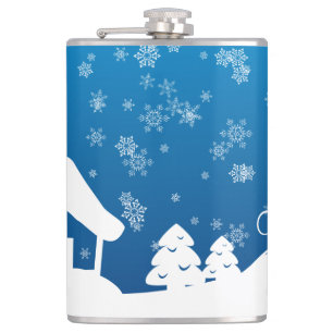 Winter Wonder Land Vinyl Wrapped Flask Flachmann