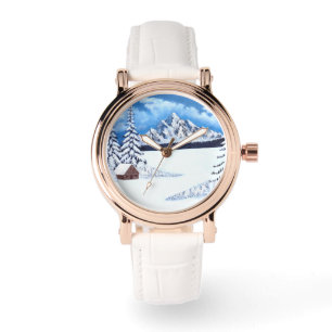 Winter Wonder Rose Gold Vintag Watch Armbanduhr