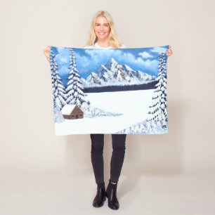 Winter Wonder Szene Fleece-Decke Fleecedecke