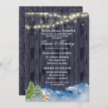 Winter Wonderland | Aquarellfarbene Probe Abendess