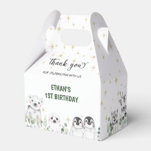 Winter Wonderland Arctic Polar Tiere Geburtstag Geschenkschachtel