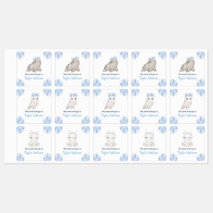 Winter Wonderland Arktische Tiere Kinder Buchzeich Etiketten