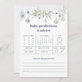 Winter Wonderland Baby Predictions and Advice Game