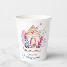 Winter Wonderland Baby Shower Pappbecher