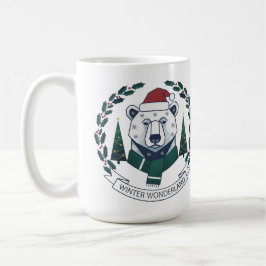 Winter Wonderland Bär – Süße Weihnachtsmannmütze W Kaffeetasse