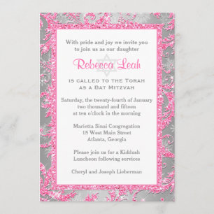 Winter Wonderland Bat Mitzvah Einladung 2