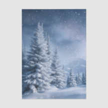 Winter Wonderland bereifte Bäume schneebedeckter W