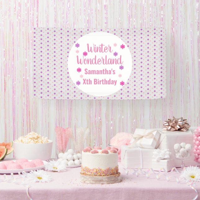 Winter Wonderland Birthday Banner (Party)