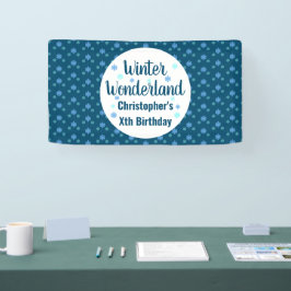 Winter Wonderland Birthday Banner