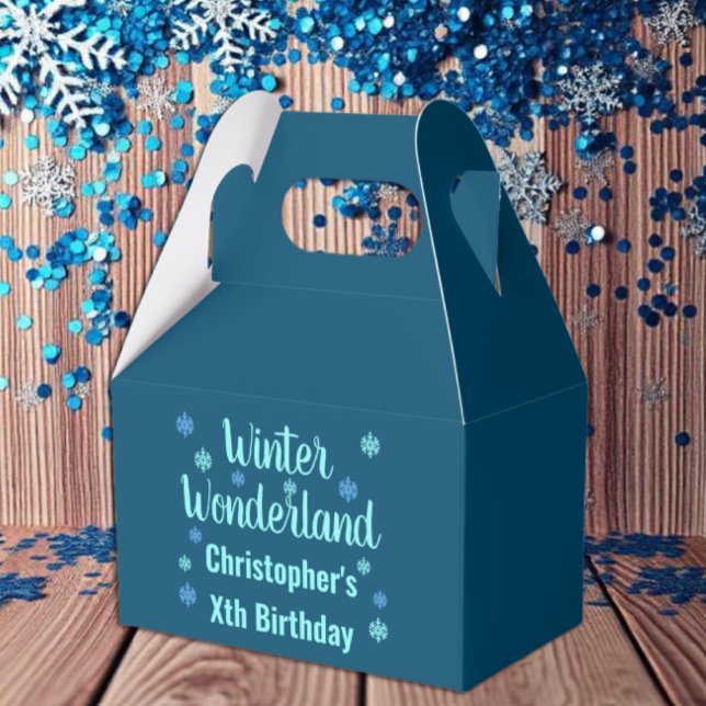 Winter Wonderland Birthday Geschenkschachtel (Von Creator hochgeladen)