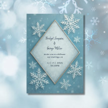 Winter Wonderland Blue Snowy Romantische Hochzeit