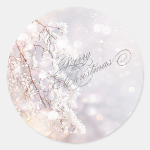Winter Wonderland Branchen Runder Aufkleber