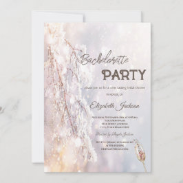 Winter Wonderland Branches Bachelorette Einladung